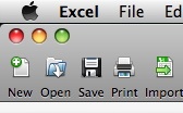 Excel 2008 save icon